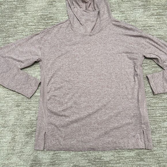 Athleta Shirt Womens M Purple Uptempo II Hoodie Sweatshirt Relaxed Lightweight - Picture 4 of 13
